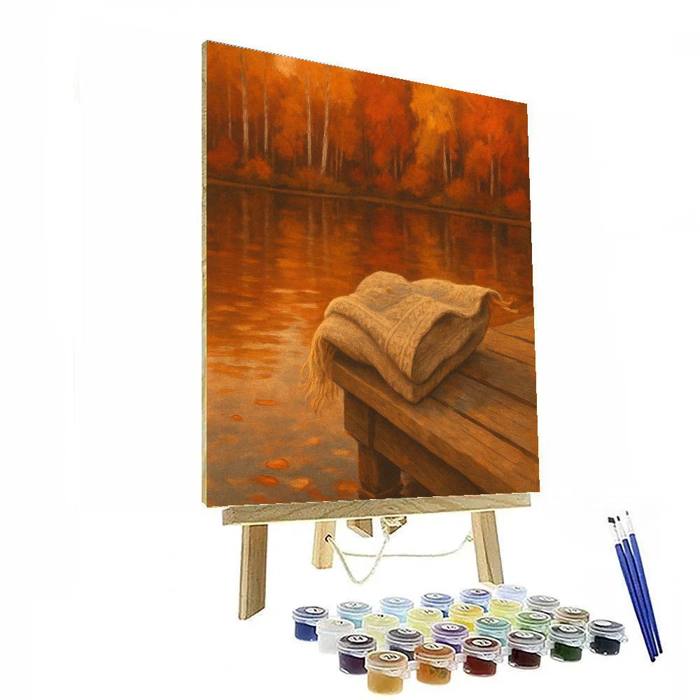 Autumn Quilt Reflections Cove DIY paint by numbers