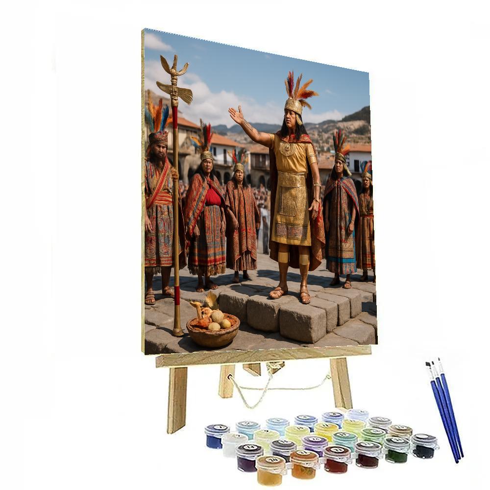 Inti Raymi Ceremony Cusco Plaza Paint by numbers kits