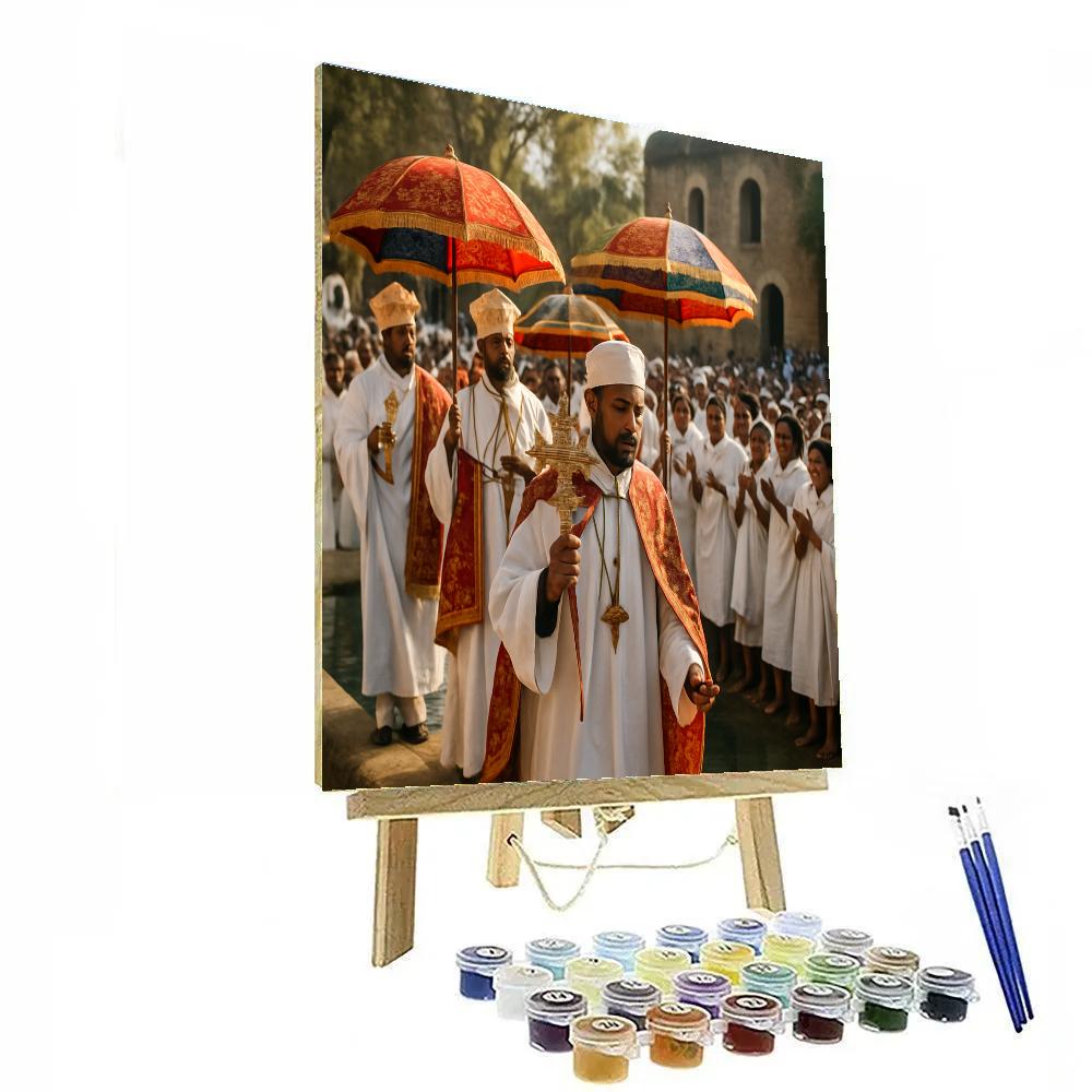 Timkat Epiphany Celebration Gondar Numbered painting kits