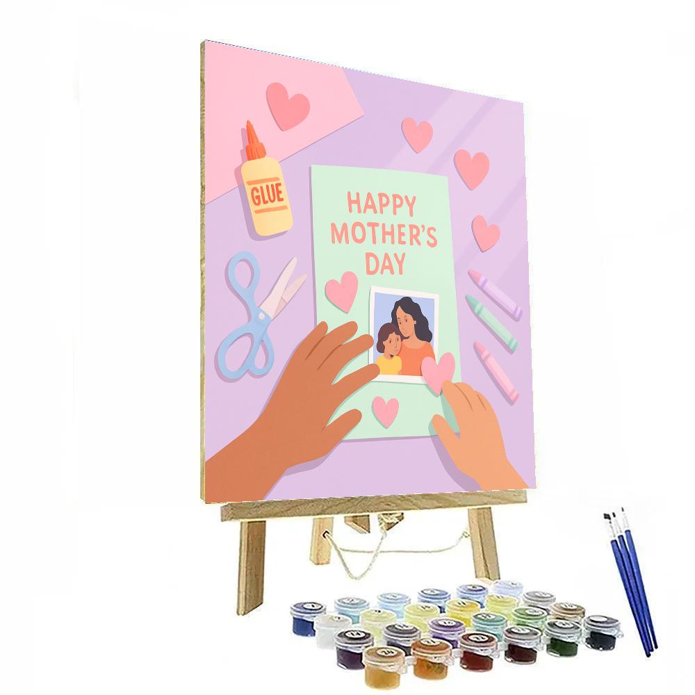 Handmade Card Crafting Table DIY paint by numbers