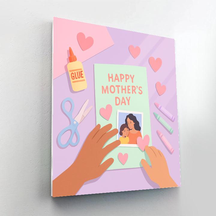 Handmade Card Crafting Table DIY paint by numbers