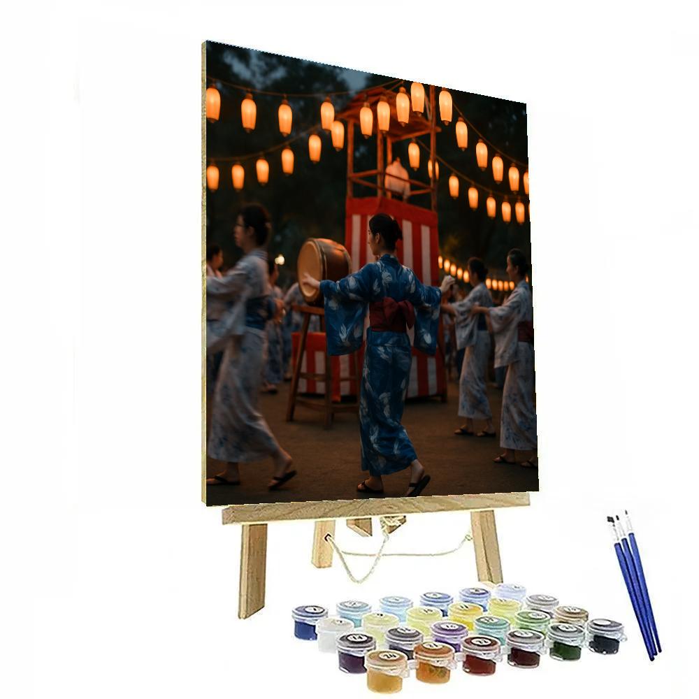 Obon Bon Odori Dance Tokyo Park paint by number