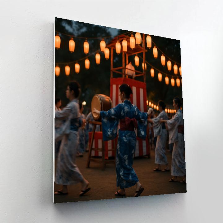 Obon Bon Odori Dance Tokyo Park paint by number