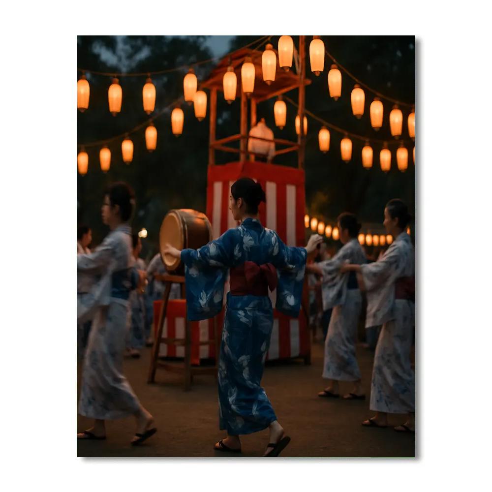Obon Bon Odori Dance Tokyo Park paint by number