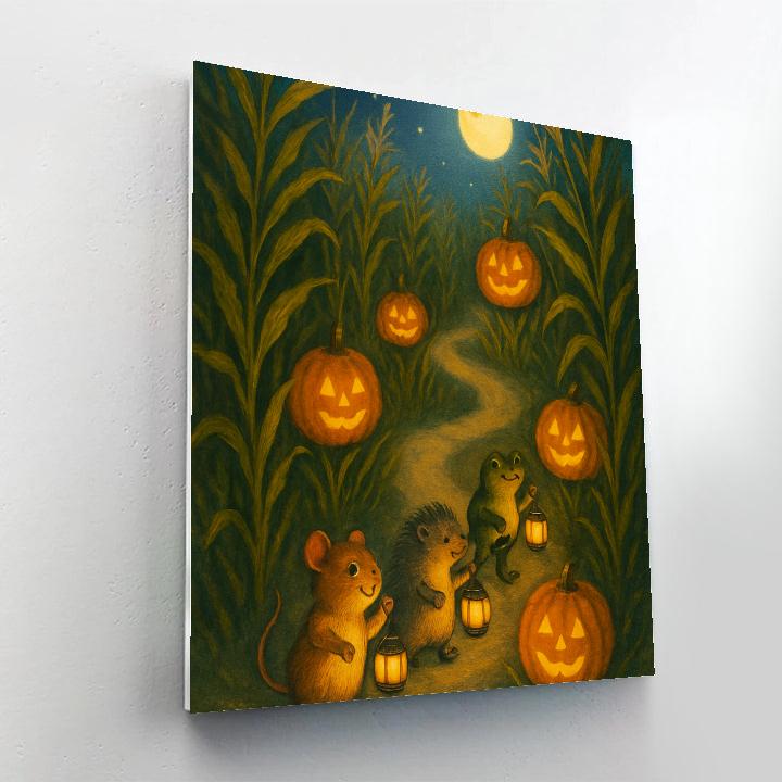 Moonpath Parade Through The Corn Maze Paint by numbers kits