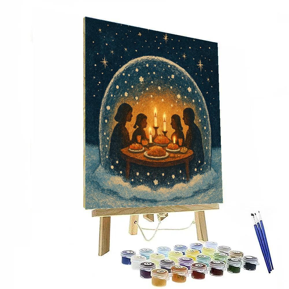 Christmas Feast In The Star Dome paint by color