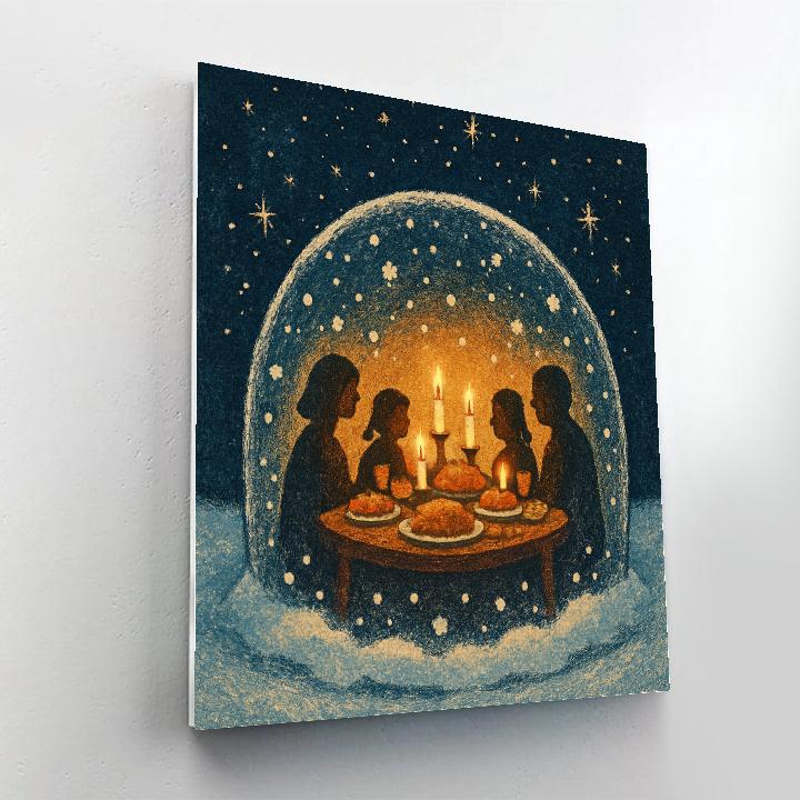 Christmas Feast In The Star Dome paint by color