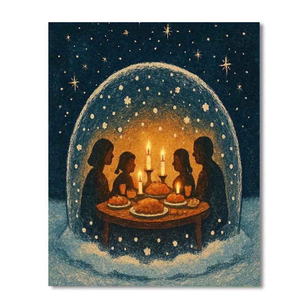 Christmas Feast In The Star Dome paint by color