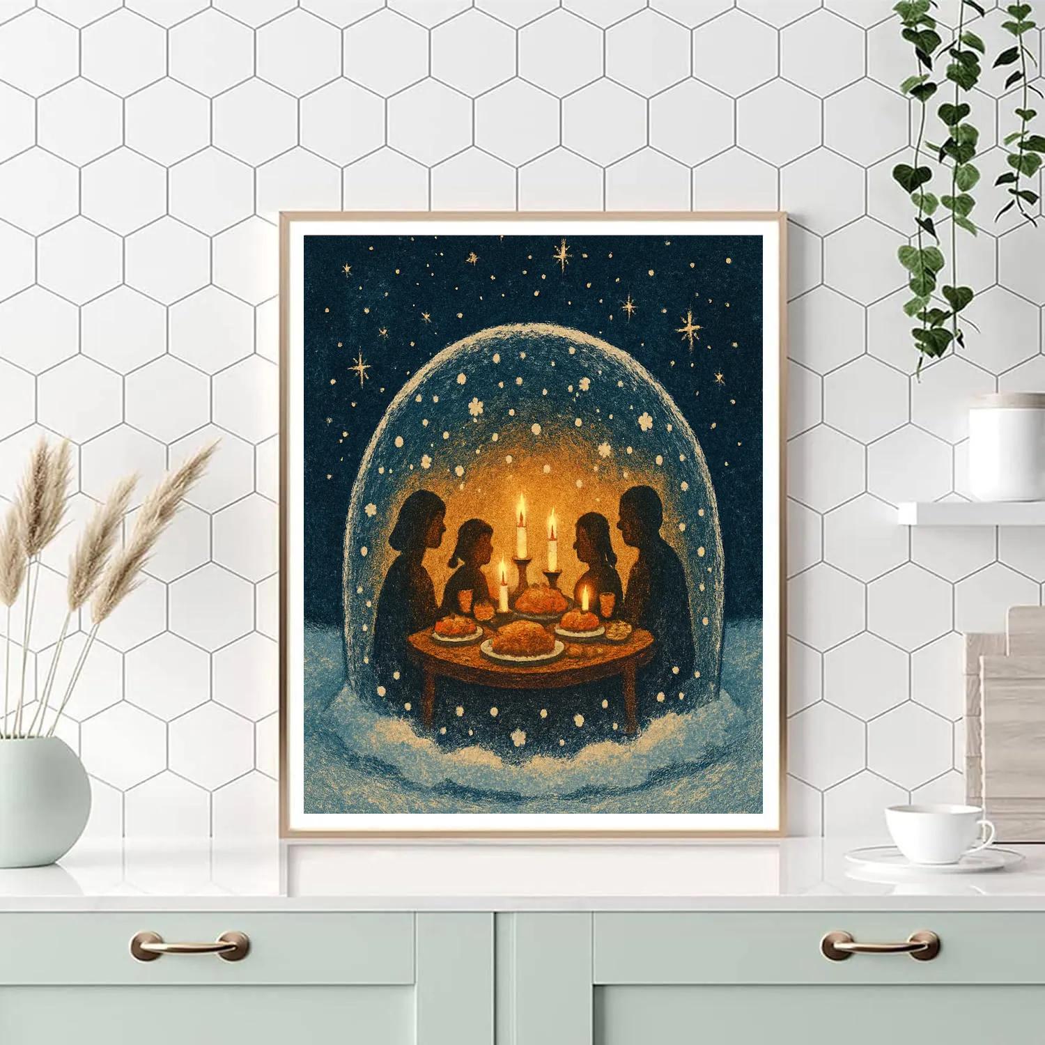 Christmas Feast In The Star Dome paint by color