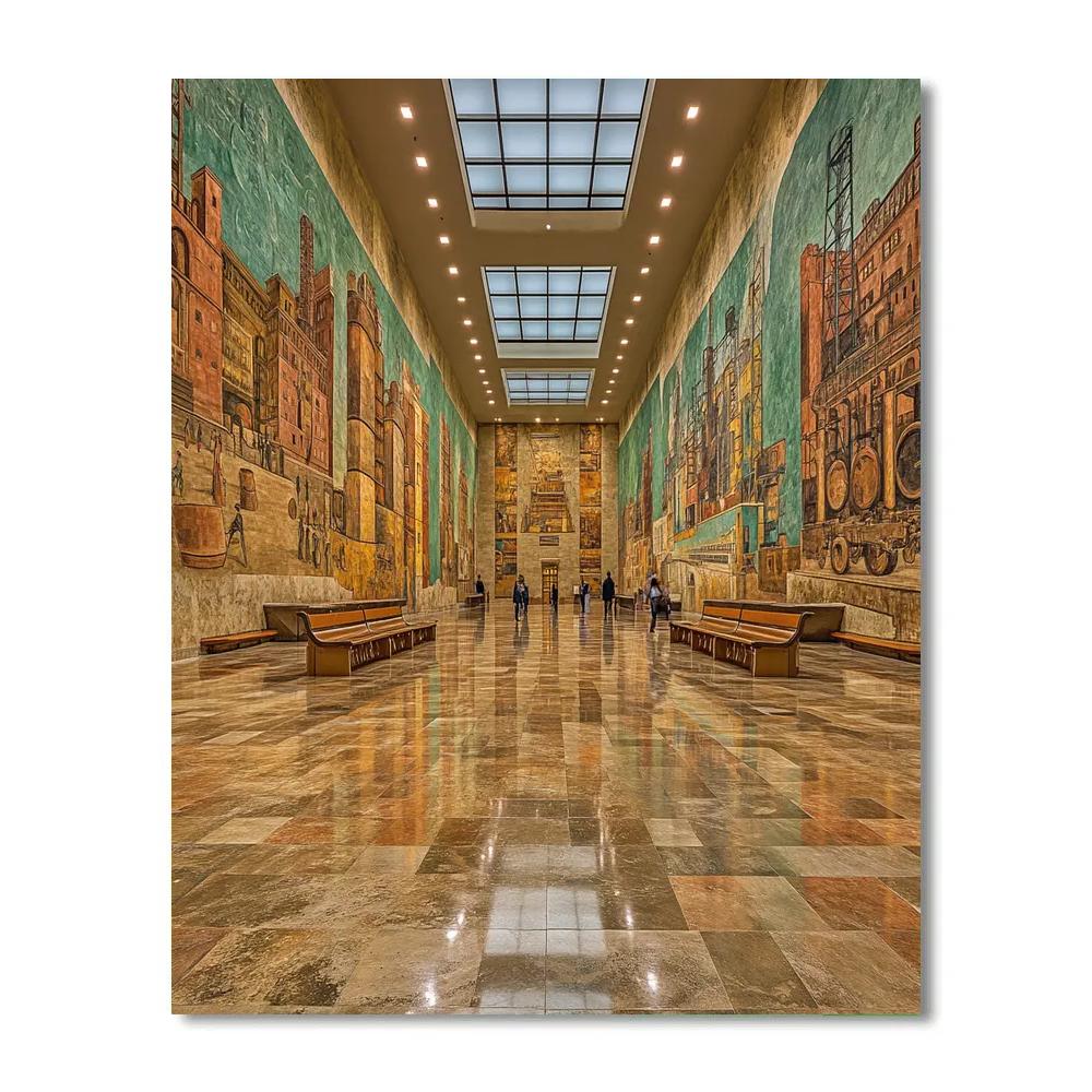 Detroit Institute Of Arts Rivera Court - Detroit, United States paint by number