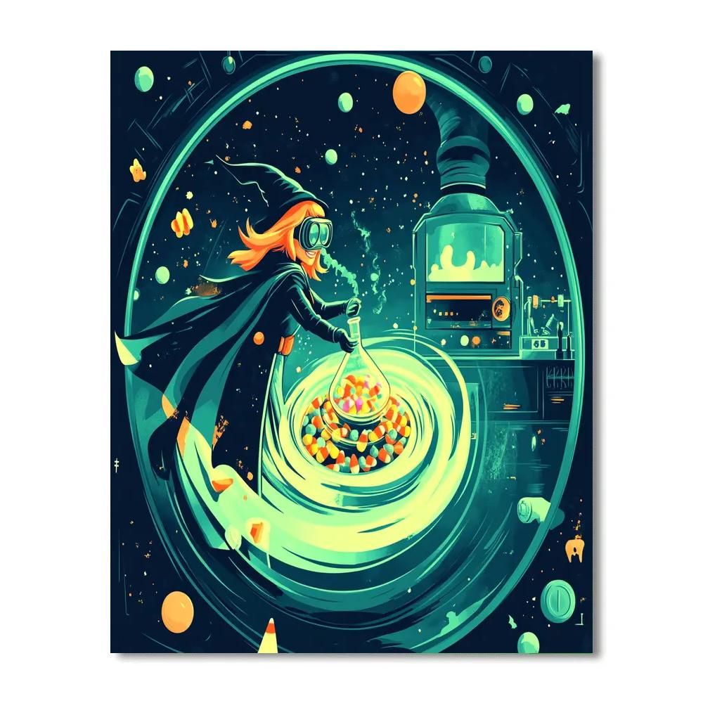 Candy Alchemy With Spooky Stardust paint by color