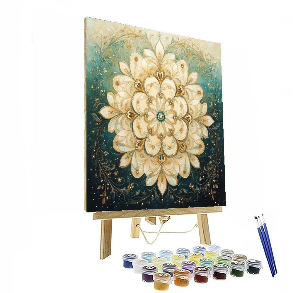 Alphonse Mucha Inspired Vernal Equinox Aurora Lattice Paint by numbers kits