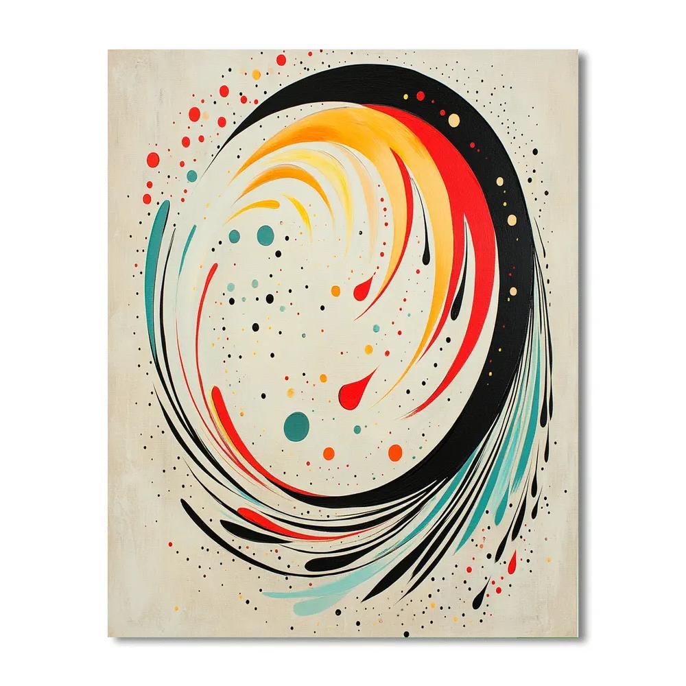 Joan Miró Inspired Quantum Lullaby Vortices Numbered painting kits