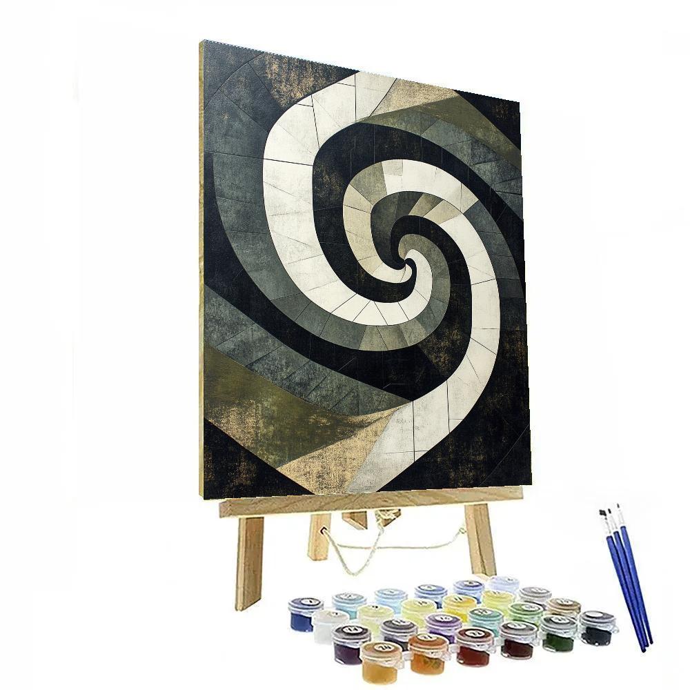 M.C. Escher Inspired Cosmic Tessellation Singularity DIY paint by numbers