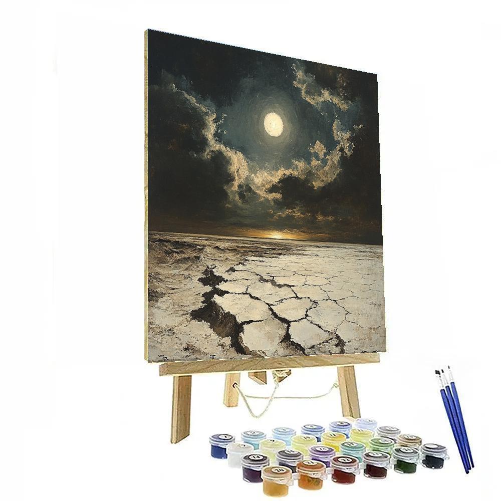 Francisco Goya Inspired Eclipse Over Salt Crags paint by number