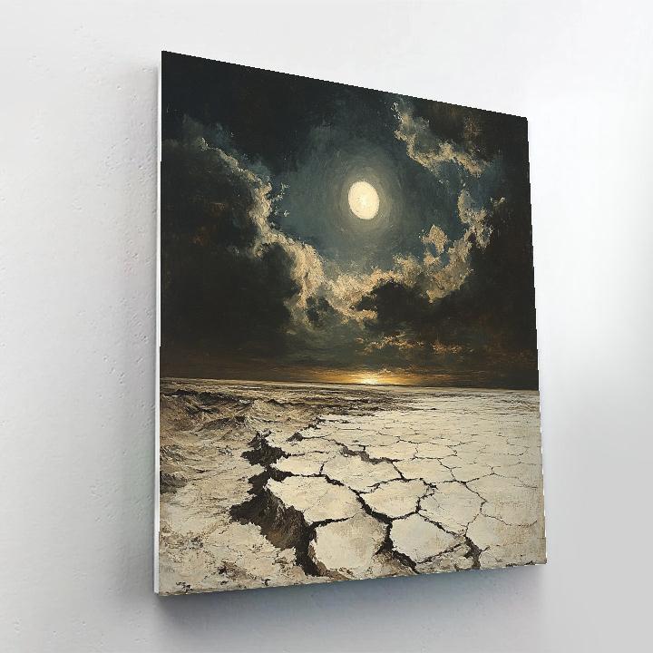 Francisco Goya Inspired Eclipse Over Salt Crags paint by number