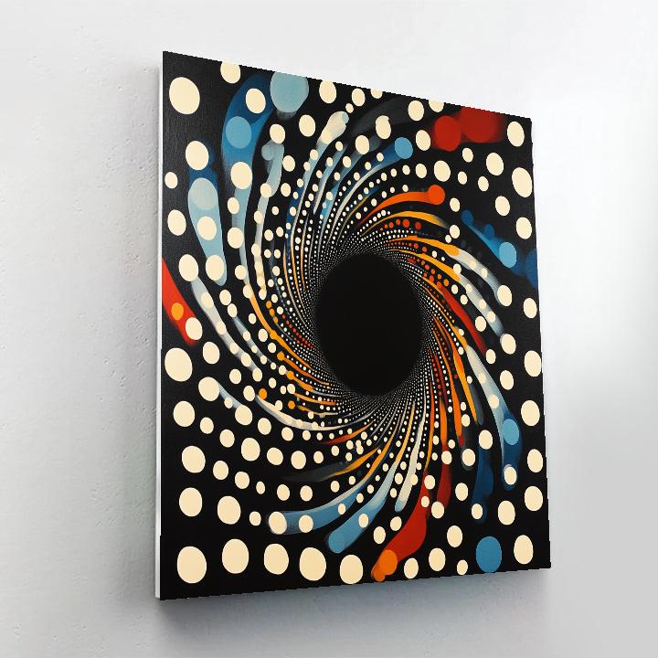 Yayoi Kusama Inspired Chromatic Event Horizon Dotscape Numbered painting kits