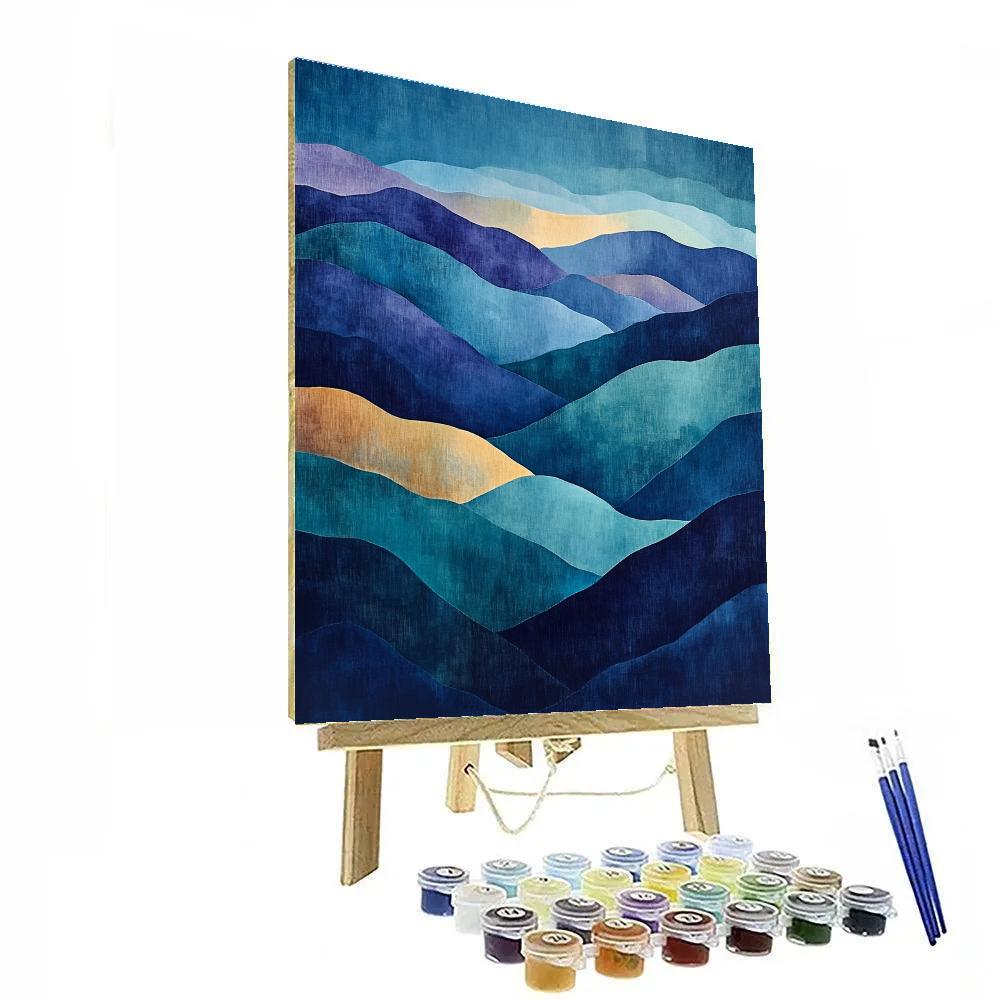 Paul Cézanne Inspired Chromatic Nebula Terraces Numbered painting kits