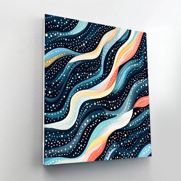 Yayoi Kusama Inspired Infinite Mycelial Dream Lattice paint by number