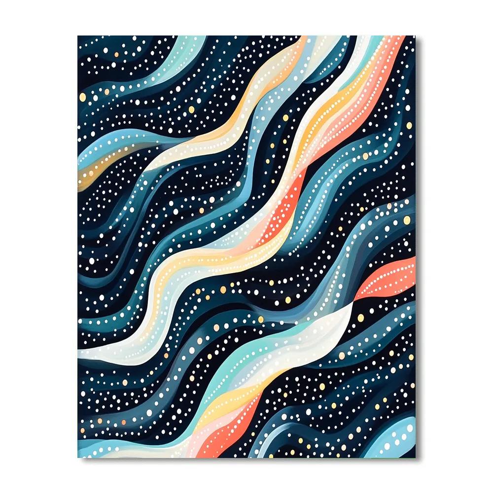 Yayoi Kusama Inspired Infinite Mycelial Dream Lattice paint by number