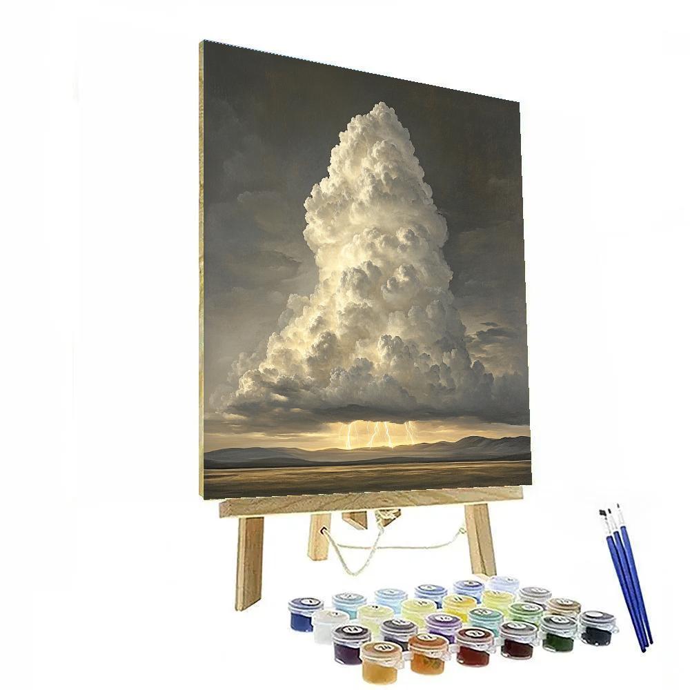 Leonardo Da Vinci Inspired Thundercloud Anatomy Numbered painting kits