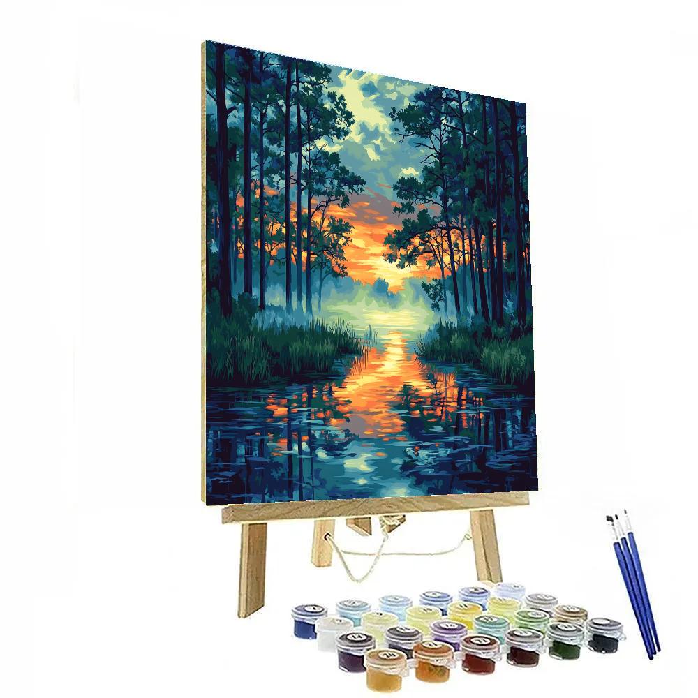 Frederick Varley Inspired Ember Fog Rising From Cedar Marsh Numbered painting kits