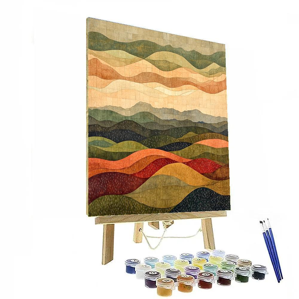 Nandalal Bose Inspired Monsoon Raga Skyflow Numbered painting kits