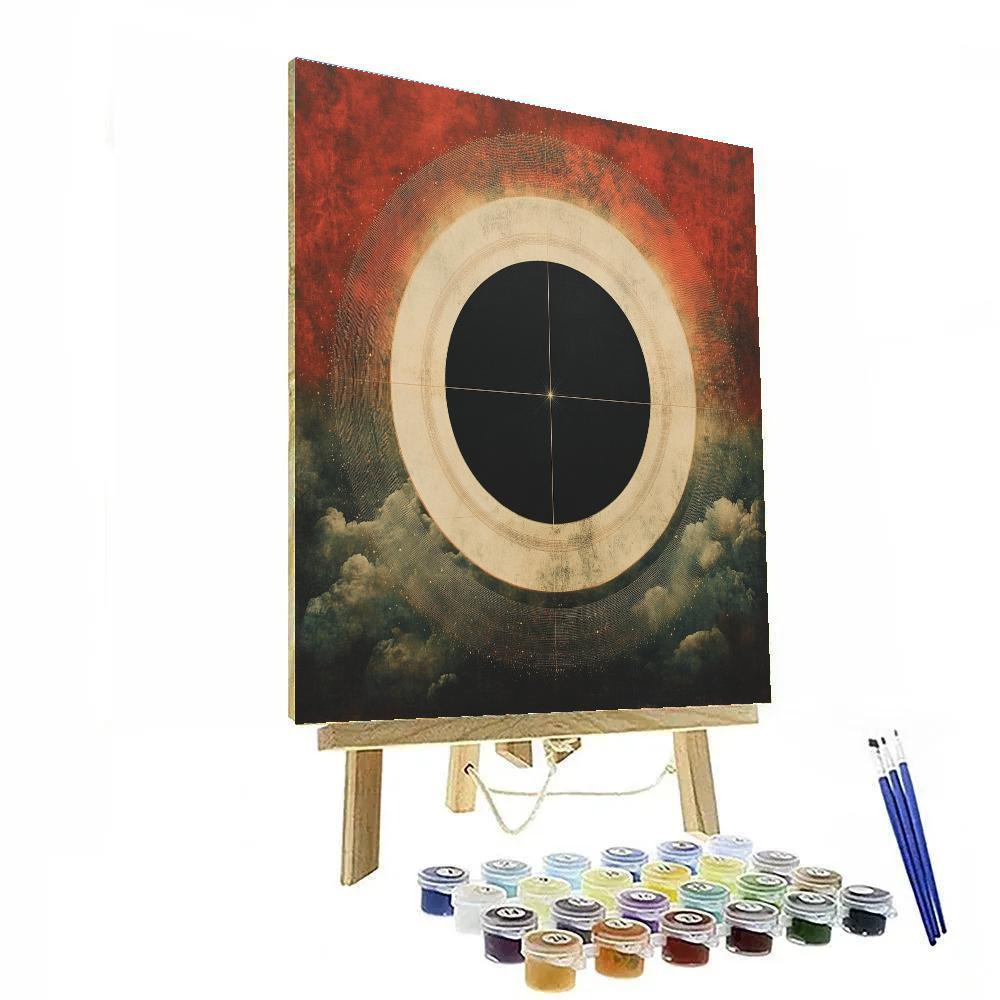 Nandalal Bose Inspired Eclipse Mandala Of Quiet Light Paint by numbers art