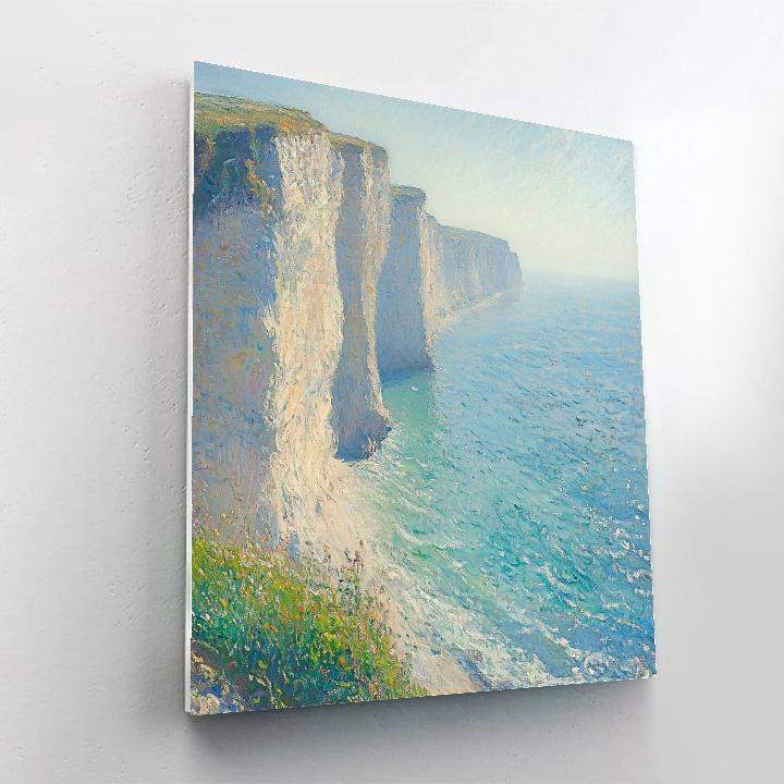 Claude Monet Inspired Seaside Cliffs In Opaline Morning paint by numbers