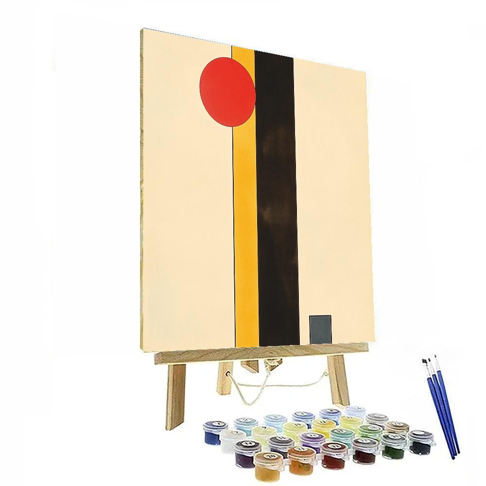 Kazimir Malevich Inspired Pulsar Rhythm Grid Painting by numbers kit