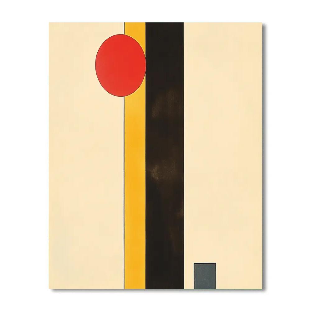 Kazimir Malevich Inspired Pulsar Rhythm Grid Painting by numbers kit