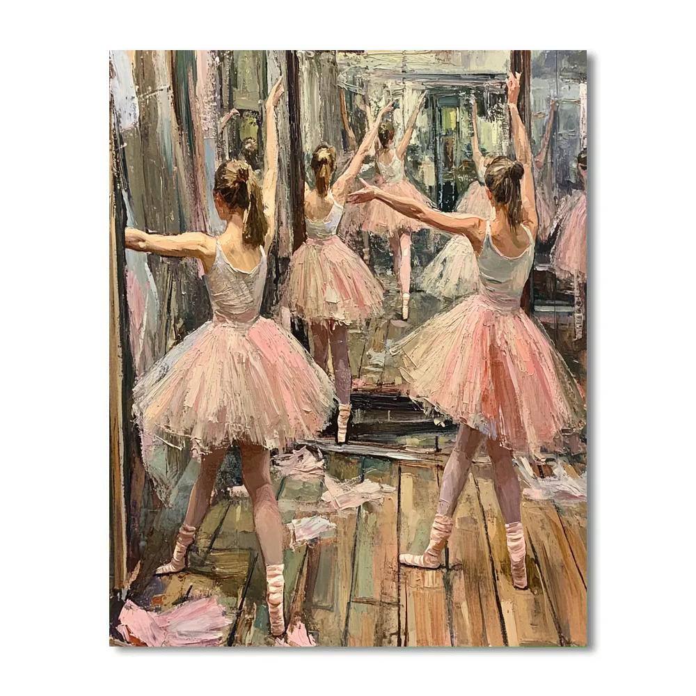 Edgar Degas Inspired Ballet Rehearsal Backstage Paint by numbers art