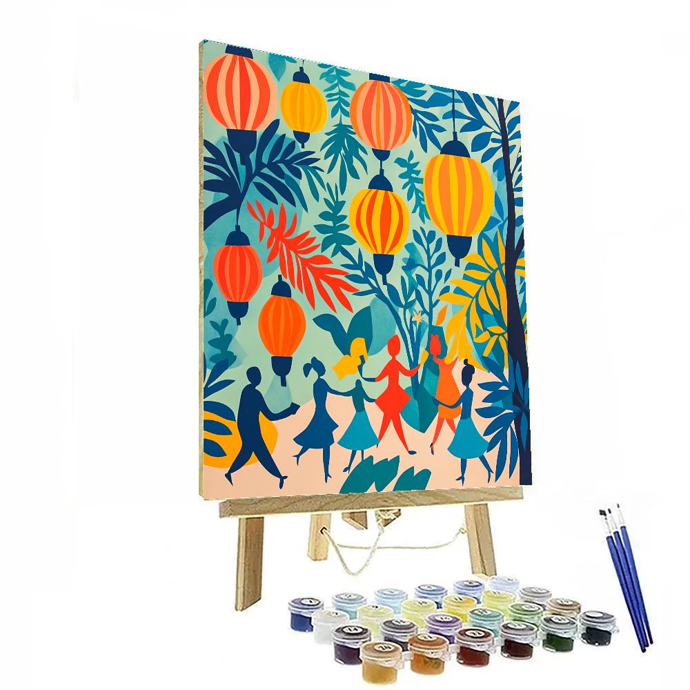 Henri Matisse Inspired Cutout Garden Festival Paint by numbers kits