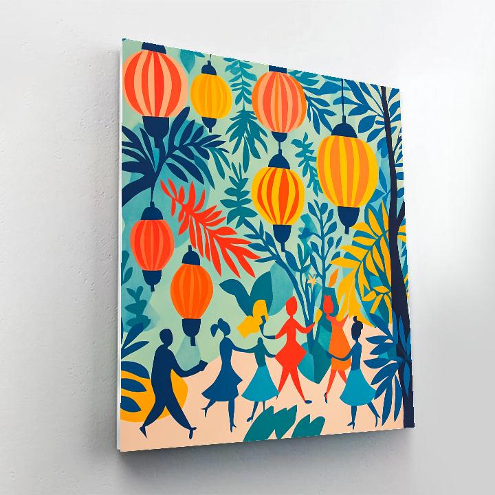 Henri Matisse Inspired Cutout Garden Festival Paint by numbers kits