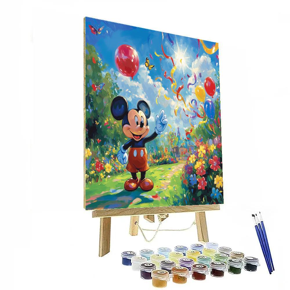 Mickey Mouse Sunny Park Parade Disney Inspired painting number kit