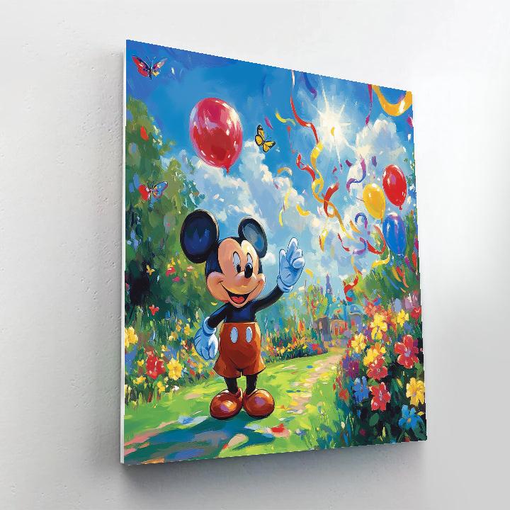 Mickey Mouse Sunny Park Parade Disney Inspired painting number kit