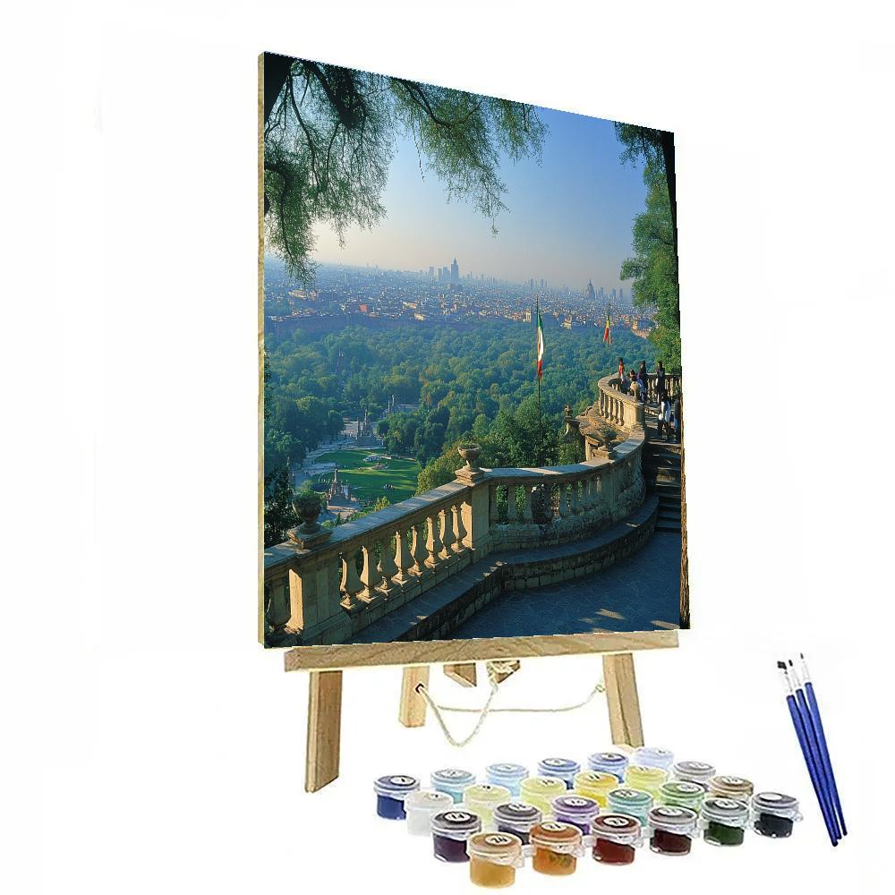 Mexico City Chapultepec Castle Viewpoint Over The City - Mexico City, Mexico Paint by numbers art