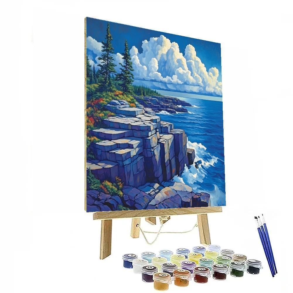 Arthur Lismer Inspired Storm Ladder Over Georgian Bay Ridges painting number kit