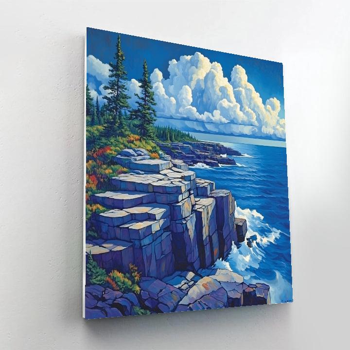 Arthur Lismer Inspired Storm Ladder Over Georgian Bay Ridges painting number kit