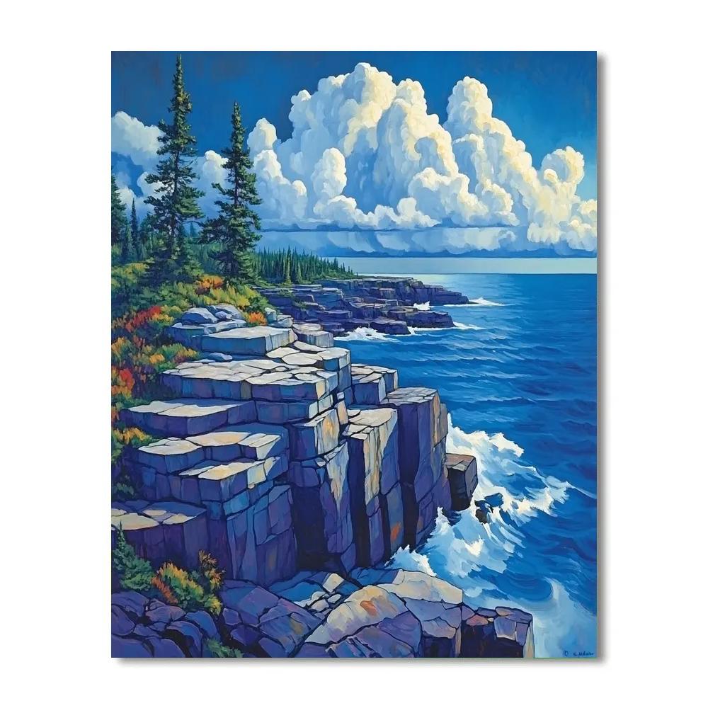 Arthur Lismer Inspired Storm Ladder Over Georgian Bay Ridges painting number kit