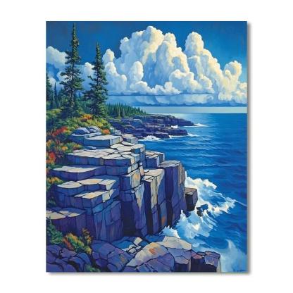 Arthur Lismer Inspired Storm Ladder Over Georgian Bay Ridges painting number kit