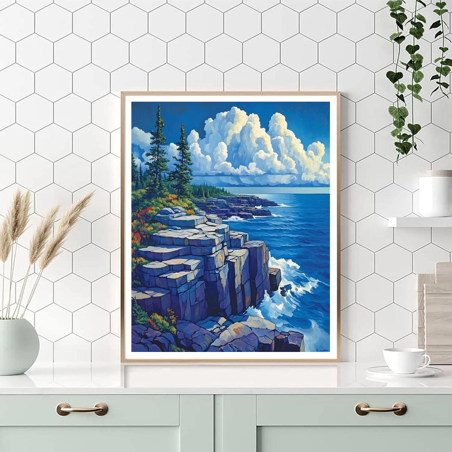 Arthur Lismer Inspired Storm Ladder Over Georgian Bay Ridges painting number kit