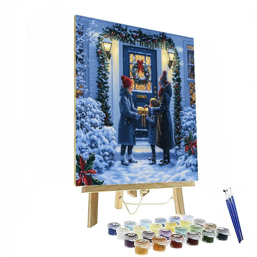 Ornament Exchange By Lamplight Paint by numbers art