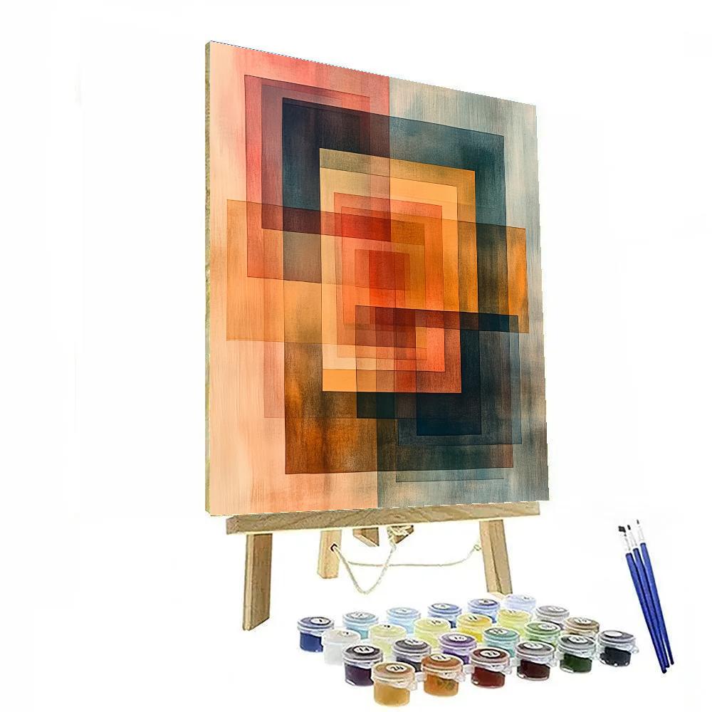 Paul Klee Inspired Harmonic Driftfield Number painting