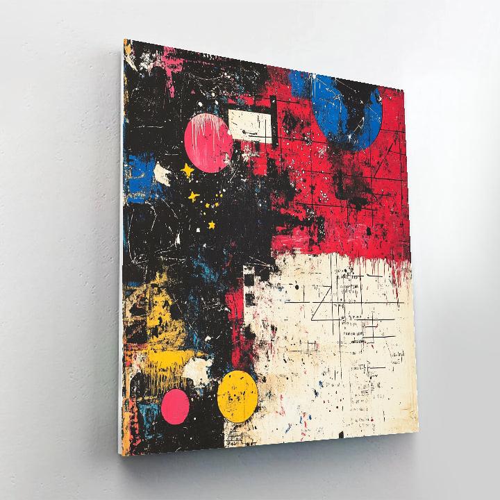 Jean-Michel Basquiat Inspired Nebula Syntax Uprising paint by numbers
