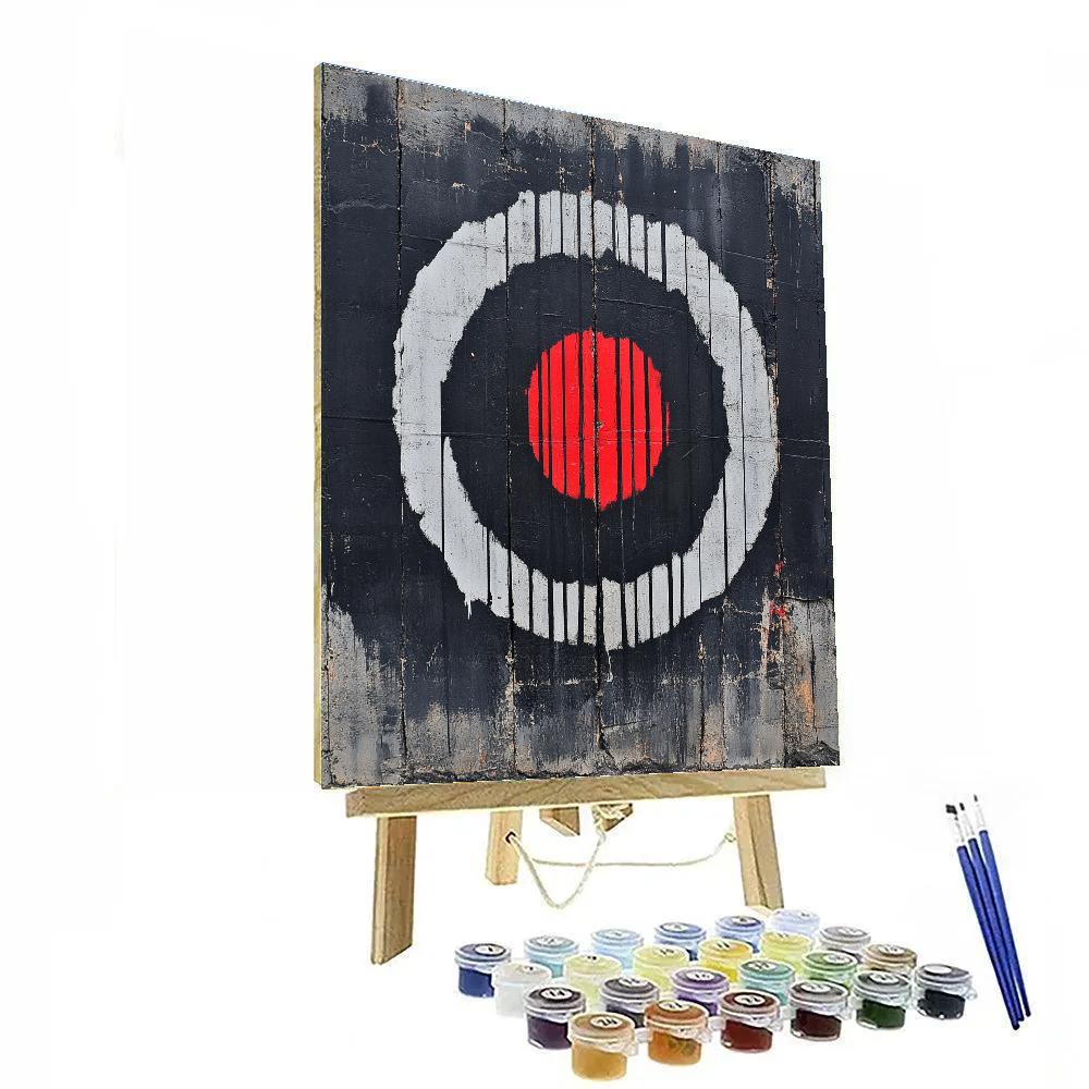 Banksy Inspired Algorithmic Silence paint by numbers