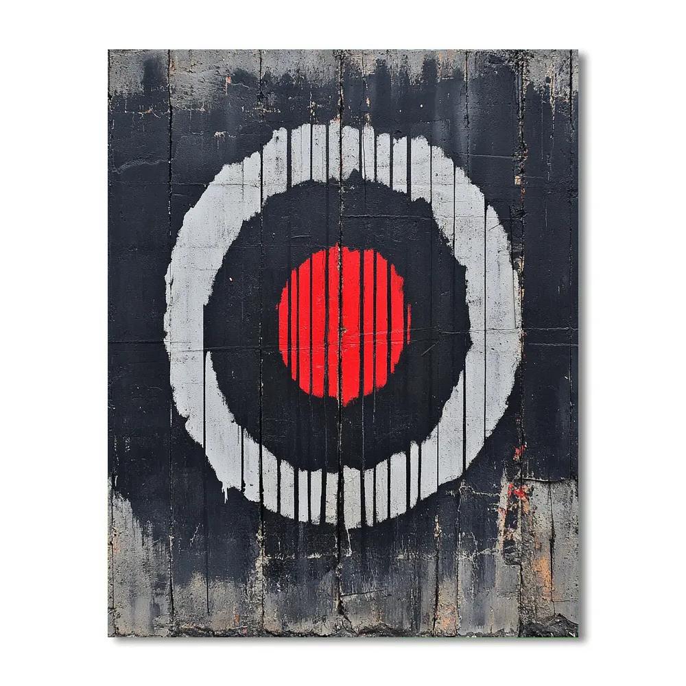 Banksy Inspired Algorithmic Silence paint by numbers
