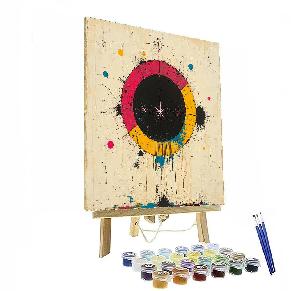 Jean-Michel Basquiat Inspired Event Horizon Street Hymn Numbered painting kits
