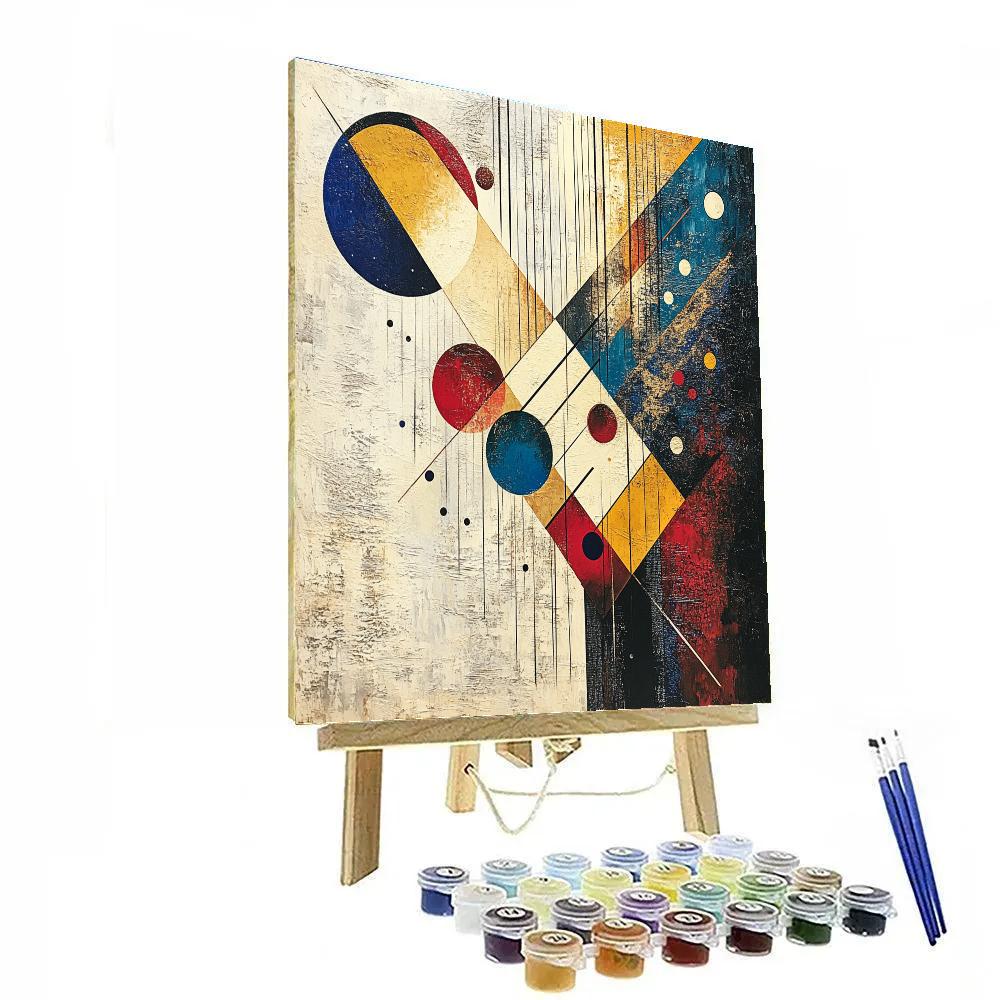 Wassily Kandinsky Inspired Synesthetic City Concert Numbered painting kits