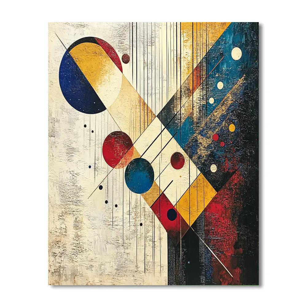 Wassily Kandinsky Inspired Synesthetic City Concert Numbered painting kits